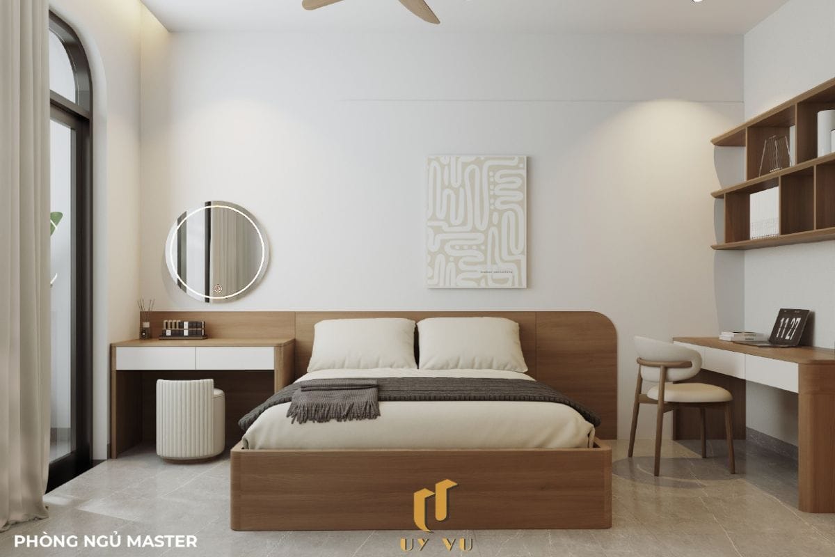 KHÁM PHÁ CÔNG TRÌNH KIẾN TRÚC HIỆN ĐẠI - NHÀ CHỊ THẢO MY Phòng ngủ master nhà chị Thảo My