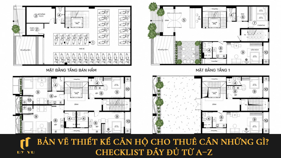 Bản vẽ thiết kế căn hộ cho thuê