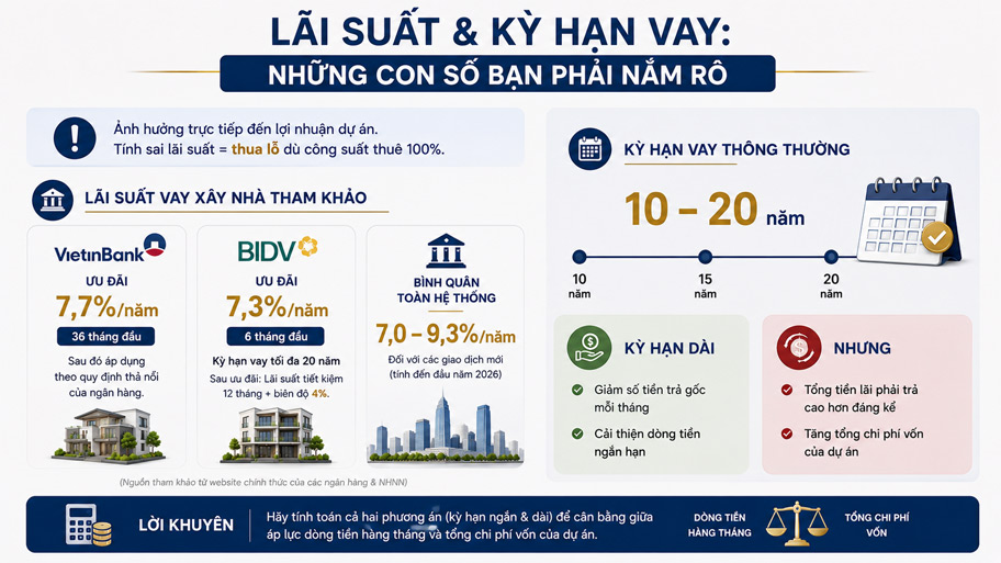 Lãi suất - kỳ hạn vay