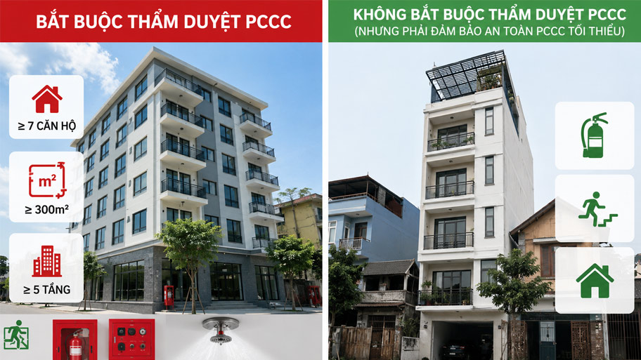 Quy định PCCC căn hộ cho thuê mới nhất hiện nay Loại căn hộ cho thuê cần tuân thủ quy định PCCC
