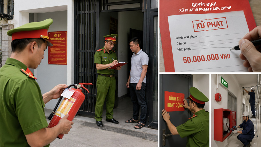 Quy định PCCC căn hộ cho thuê mới nhất hiện nay Mức phạt khi quy phạm quy định PCCC