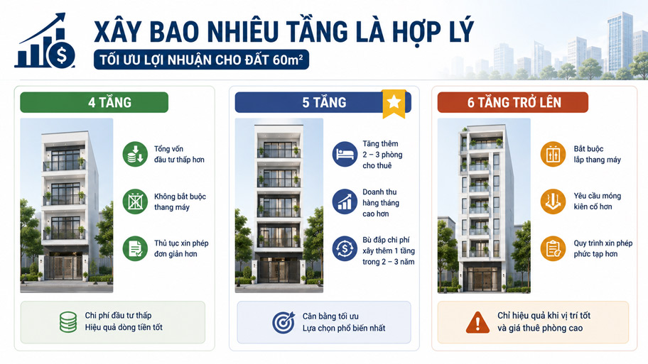 Xây bao nhiêu tầng là hợp lý