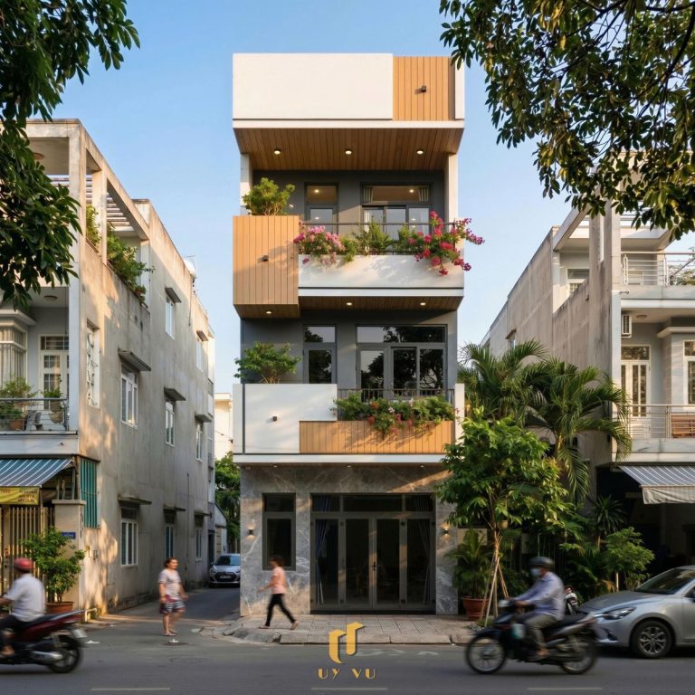 BÁO GIÁ XÂY DỰNG PHẦN THÔ TẠI ĐÀ NẴNG Mặt tiền nhà chị Khả Vy - Đà Nẵng