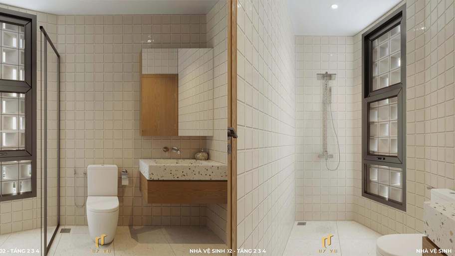 Bí quyết thiết kế phòng tắm căn hộ cho thuê hiện đại và bền đẹp Phòng tắm căn hộ cho thuê đảm bảo sự thông thoáng