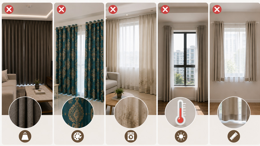 Sai lầm cần tránh khi chọn rèm cửa căn hộ cho thuê