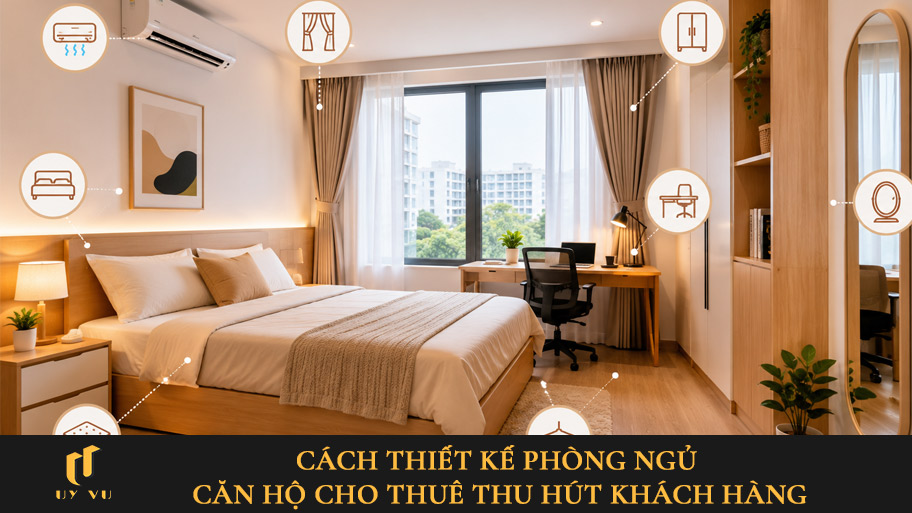 Thiết kế phòng ngủ căn hộ cho thuê