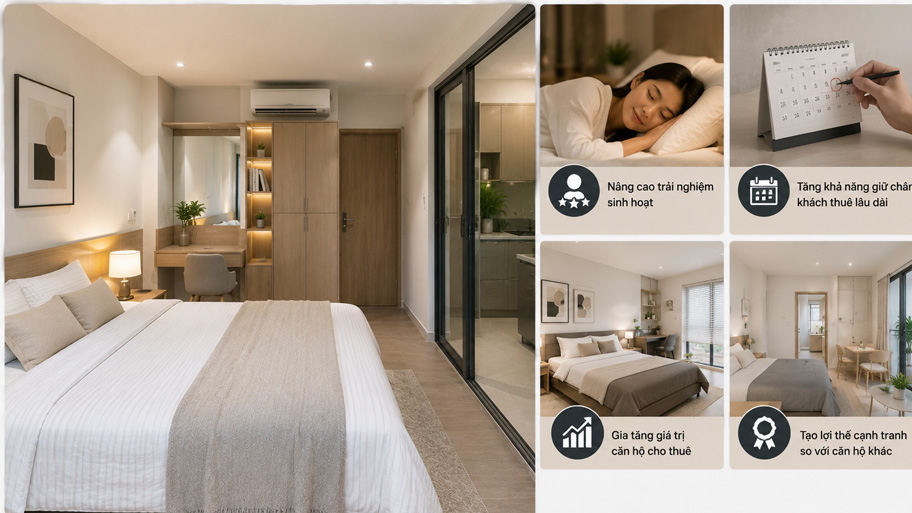 Cách thiết kế phòng ngủ căn hộ cho thuê thu hút khách hàng Ví sao cần chú trọng thiết kế phòng ngủ căn hộ cho thuê?