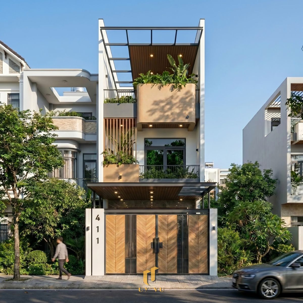Không gian sống mang dấu ấn riêng của chị Khánh Chi Mặt tiền nhà chị Khánh Chi