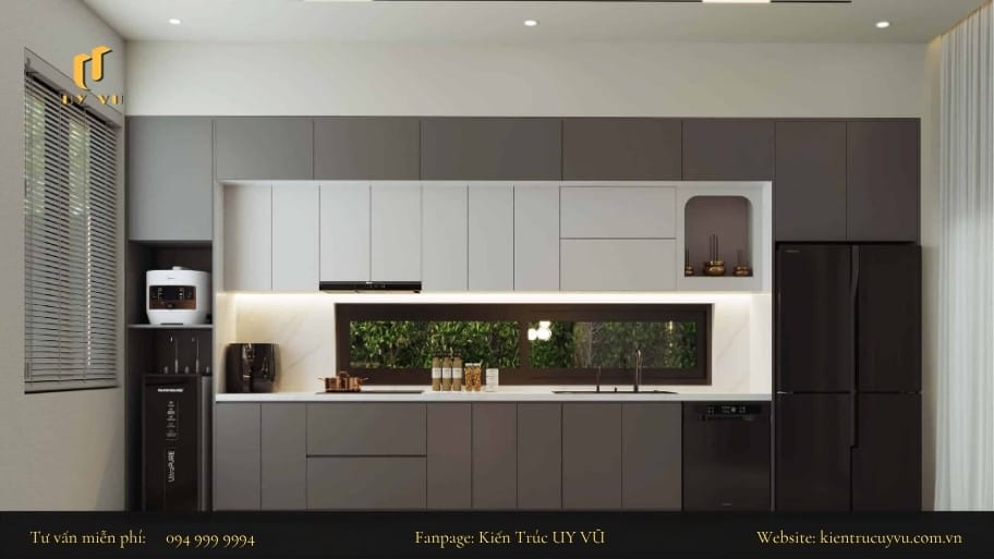 Bố trí các khu vực hợp lý trong không gian bếp để thuận tiện trong quá trình nấu 