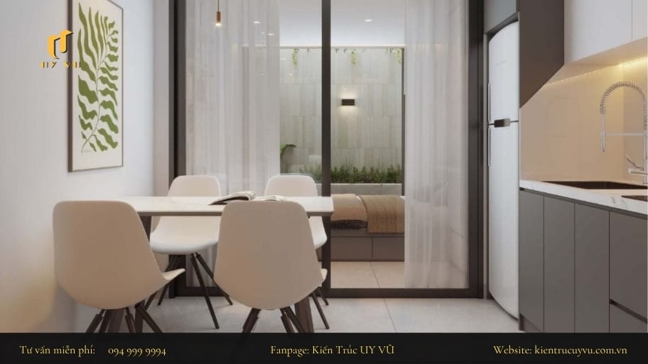 Ưu tiên đầy đủ công năng và thông thoáng cho khu vực bếp