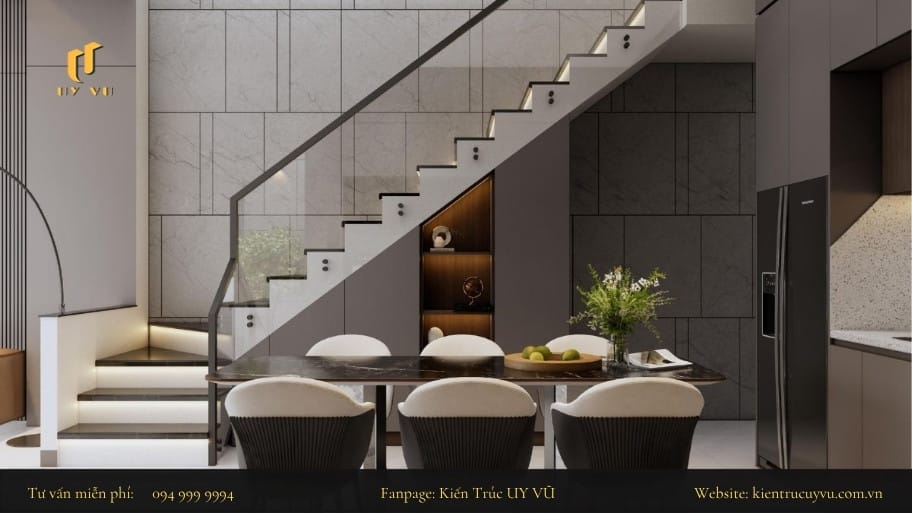 Thiết kế cầu thang cho nhà nhỏ giúp mở rộng không gian sống Cầu thang được thiết kế phù hợp với không gian nhà nhỏ