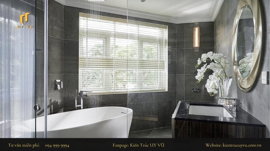 Khi ở vị trí này thì việc kết cấu chống thấm rất quan trọng cũng như khoảng đệm ngăn cách giữa hai vị trí