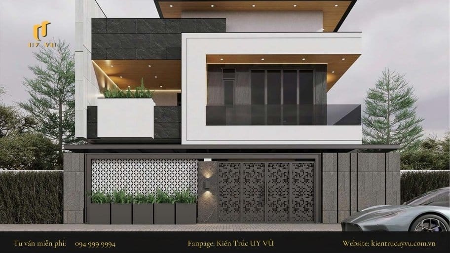 Mẫu thiết kể cổng nhà đẹp tối giản và kết hợp được nhiều kiến trúc khác nhau