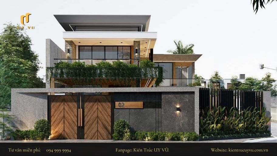 Cổng nhà phải cân đối so với mặt tiền