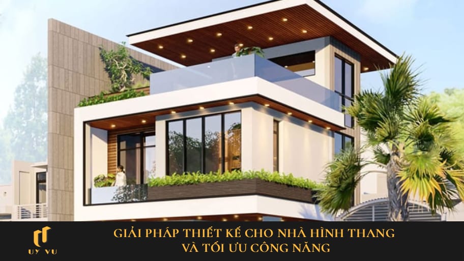 giải pháp thiết kế cho nhà hình thang