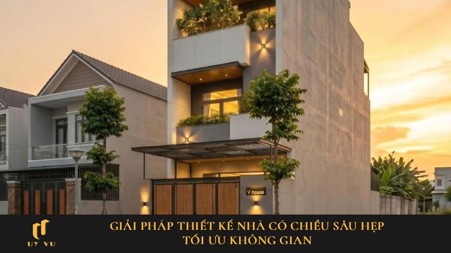 giải pháp thiết kế nhà có chiều sâu hẹp