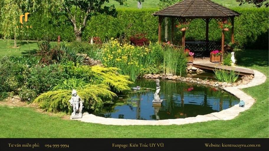 Thiết kế phong thủy nhà vườn giúp nâng tầm không gian sống Cần chú trọng đến hệ thống lọc để tránh nước tù đọng ô nhiễm, tính an toàn