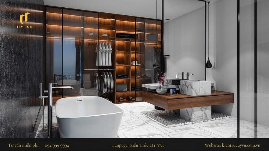 Khoảng cách thực tế phải phụ thuộc vào thiết kế của ngôi nhà
