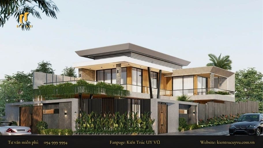 Kết hợp cổng và không gian xanh để tăng thêm giá trị thẩm mỹ mang đến cho không gian