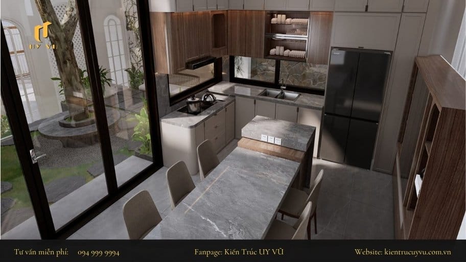 Việc lựa chọn màu sắc và vât liệu phải hòa hợp về mặt phong thủy và thiết kế để tạo nên sự hài hòa trong các không gian