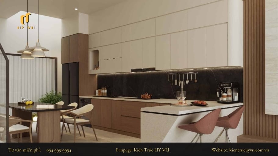 Không gian bếp mở sẽ làm căn nhà của bạn trở nên rộng rãi hơn và nhận được ánh sáng tự nhiên nhiều hơn