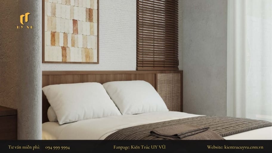 Thiết kế phòng ngủ vẫn đảm bảo sự thông thoáng và có ánh sáng tự nhiên
