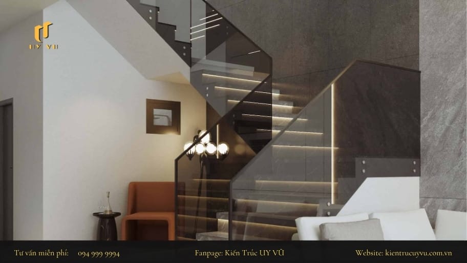 Thiết kế cầu thang cho nhà nhỏ giúp mở rộng không gian sống Sử dụng màu sắc hài hòa để tạo sự liên kết tổng thể
