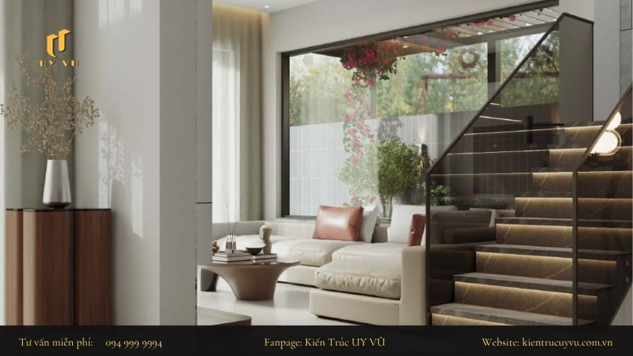 Thiết kế cầu thang cho nhà nhỏ giúp mở rộng không gian sống Ánh sáng tự nhiên sẽ góp phần tạo hiệu ứng mở rộng cho không gian