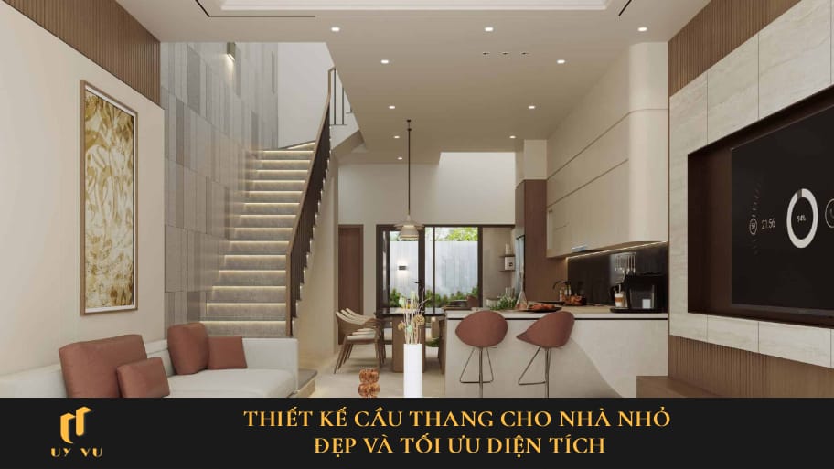 Thiết kế cầu thang cho nhà nhỏ