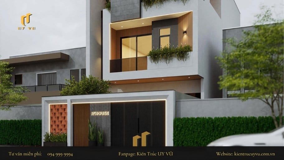 Tỷ lệ giữa cổng vào nhà nên cân đối để tạo ra sự hòa hợp tổng thể