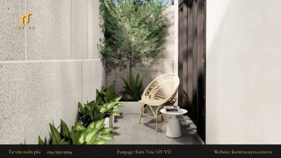 Không gian cây xanh giúp điều hòa lại không khí trong nhà