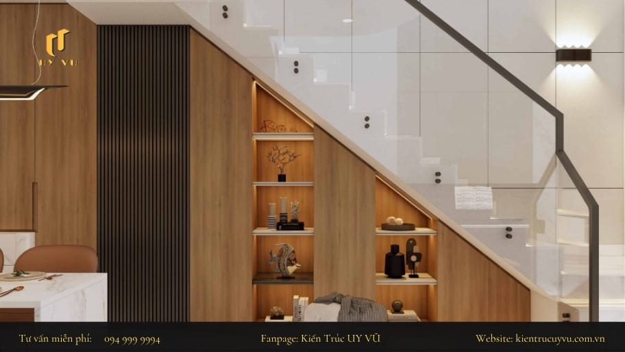 Tận dụng các khoảng không để lưu trữ hoặc làm nơi trang trí