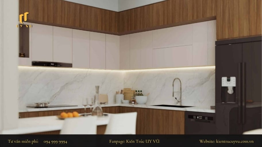 Thiết kế nhà bếp đẹp và hiện đại tối ưu thẩm mỹ lẫn công năng Không gian bếp là nới gắn kết mọi thành viên trong gia đình