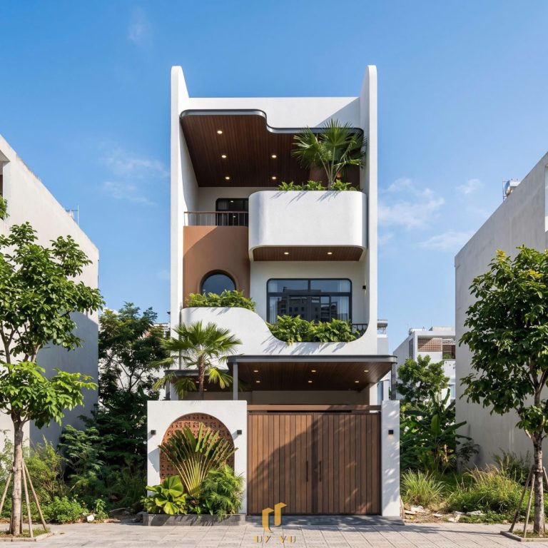 DỰ ÁN THI CÔNG Mặt tiền nhà chị Trâm