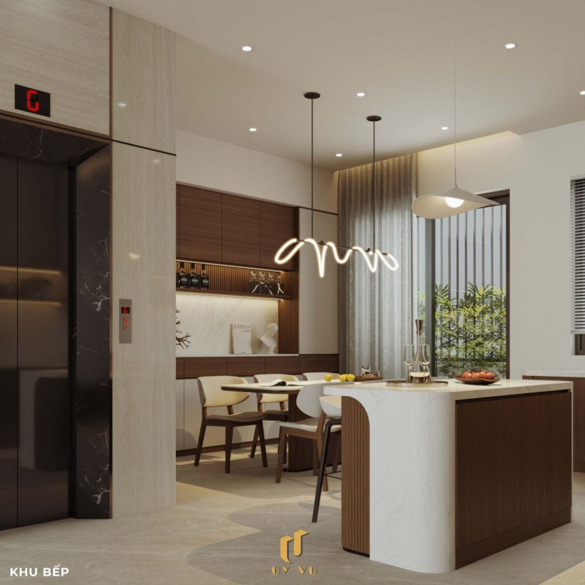 Vẻ đẹp đến từ những chi tiết nhỏ - Nhà anh Thắng Khu bếp tinh tế nhà anh Thắng