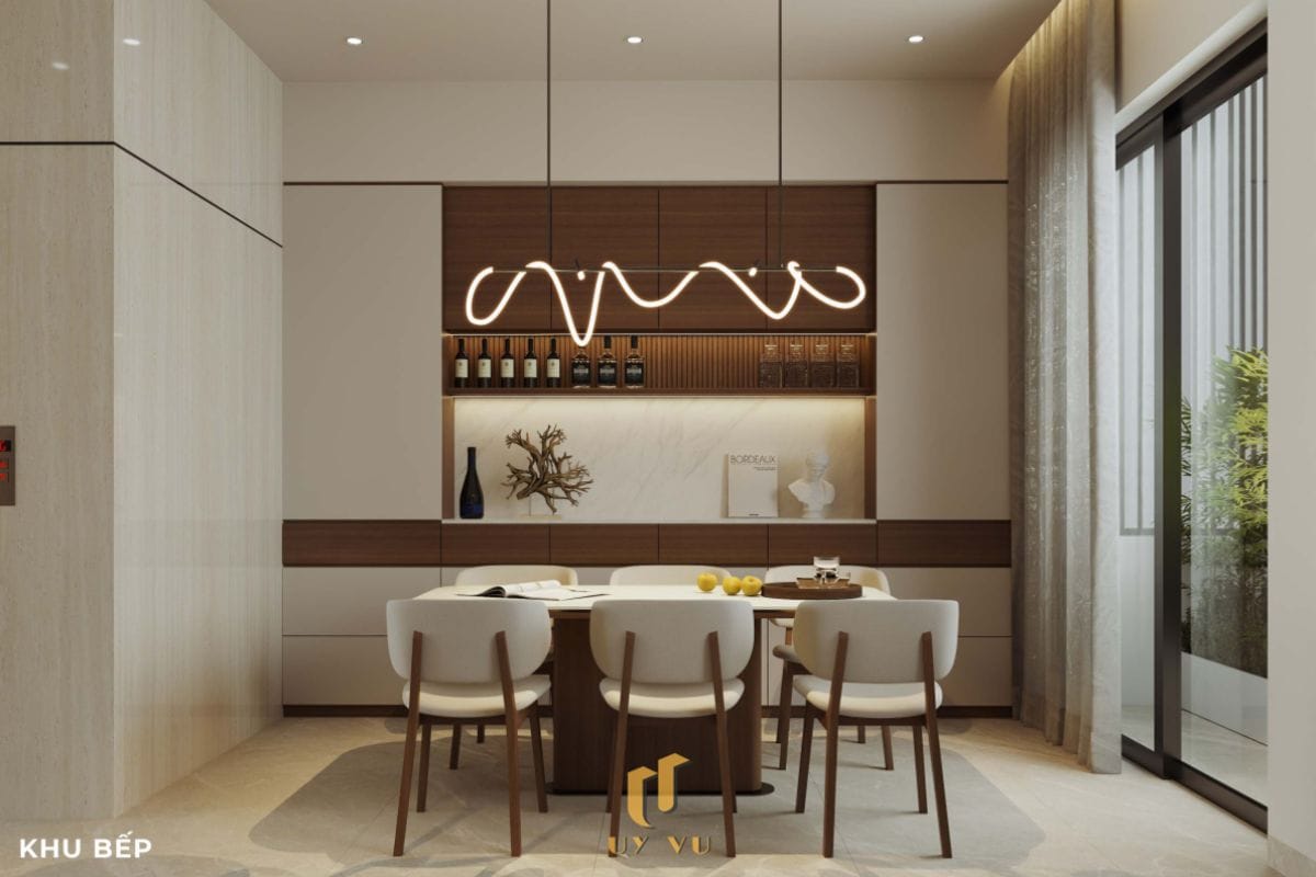 Vẻ đẹp đến từ những chi tiết nhỏ - Nhà anh Thắng Khu bếp hiện đại tiện nghi nhà anh Thắng