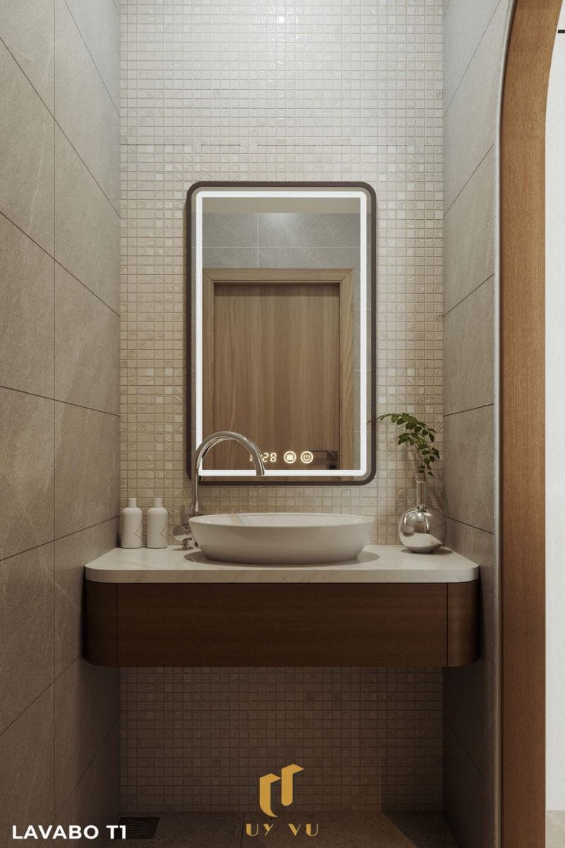 Vẻ đẹp đến từ những chi tiết nhỏ - Nhà anh Thắng Lavabo tầng 1 nhà anh Thắng