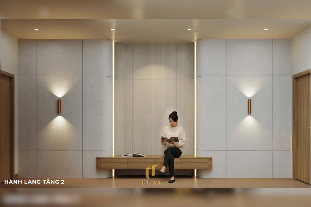 Vẻ đẹp đến từ những chi tiết nhỏ - Nhà anh Thắng Khu vực cầu thang máy nhà anh Thắng