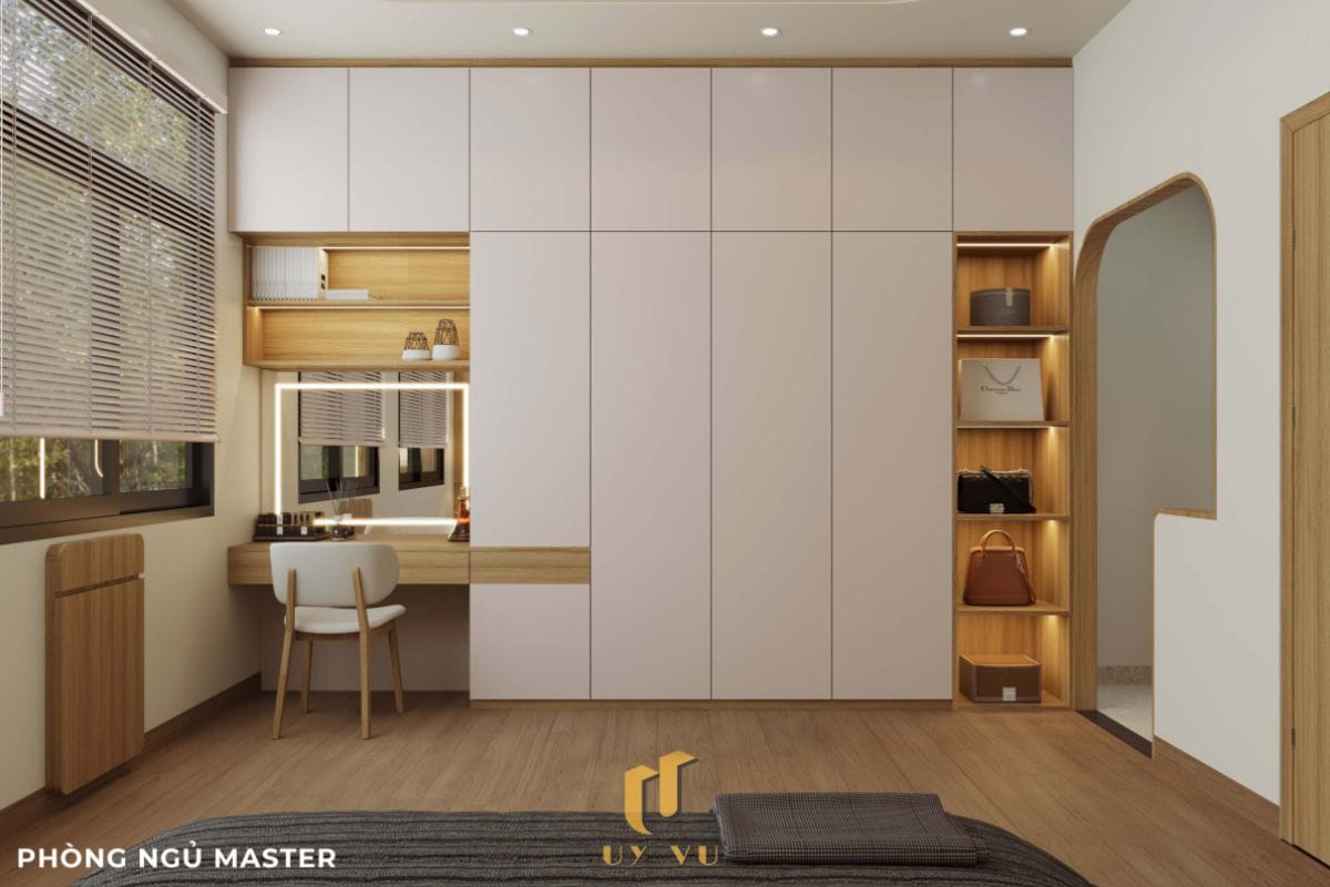 Vẻ đẹp đến từ những chi tiết nhỏ - Nhà anh Thắng Không gian phòng ngủ master nhà anh Thắng
