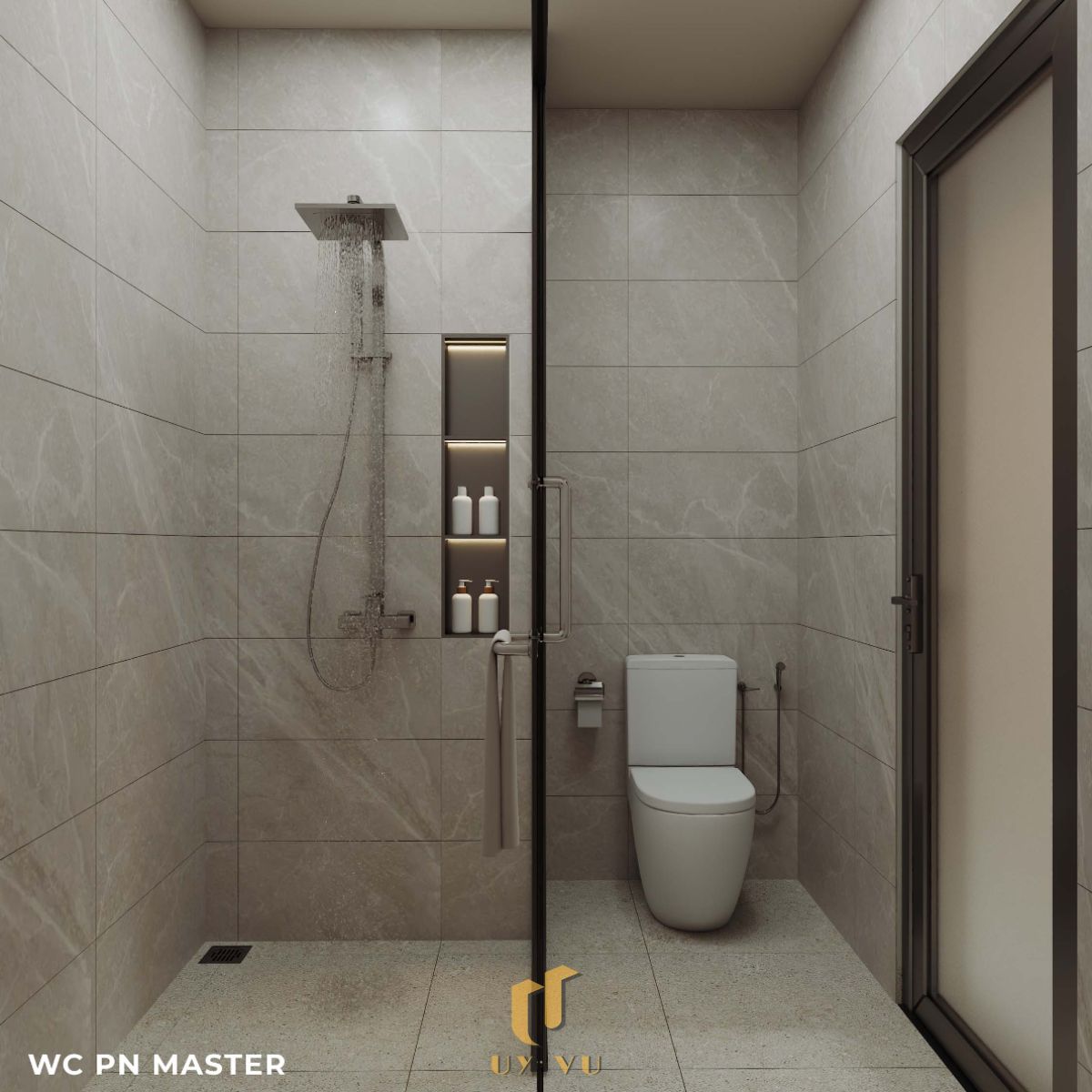 Vẻ đẹp đến từ những chi tiết nhỏ - Nhà anh Thắng WC phòng ngủ master nhà anh Thắng
