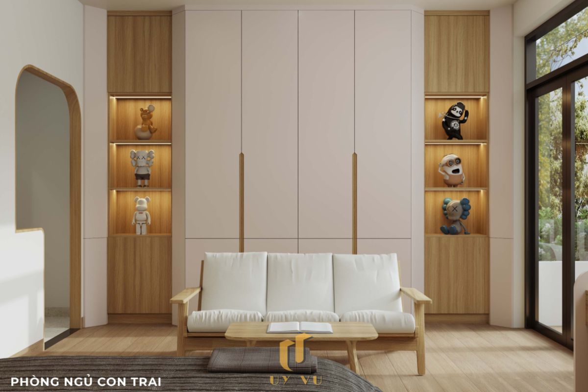 Vẻ đẹp đến từ những chi tiết nhỏ - Nhà anh Thắng Phòng ngủ con trai tinh tế nhà anh Thắng