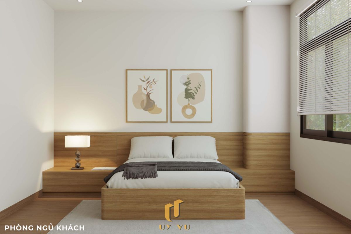 Vẻ đẹp đến từ những chi tiết nhỏ - Nhà anh Thắng Phòng ngủ khách nhà anh Thắng