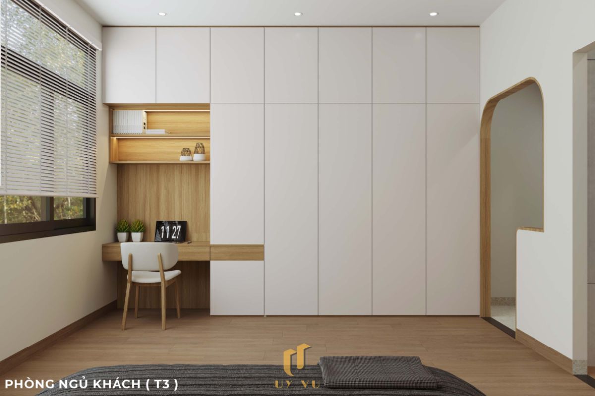Vẻ đẹp đến từ những chi tiết nhỏ - Nhà anh Thắng Phòng ngủ khách tiện nghi nhà anh Thắng