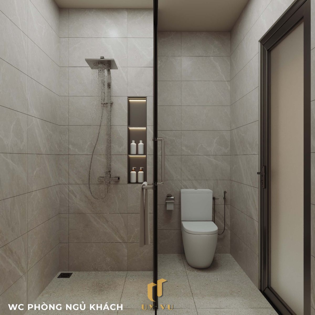 Vẻ đẹp đến từ những chi tiết nhỏ - Nhà anh Thắng WC phòng ngủ khách nhà anh Thắng
