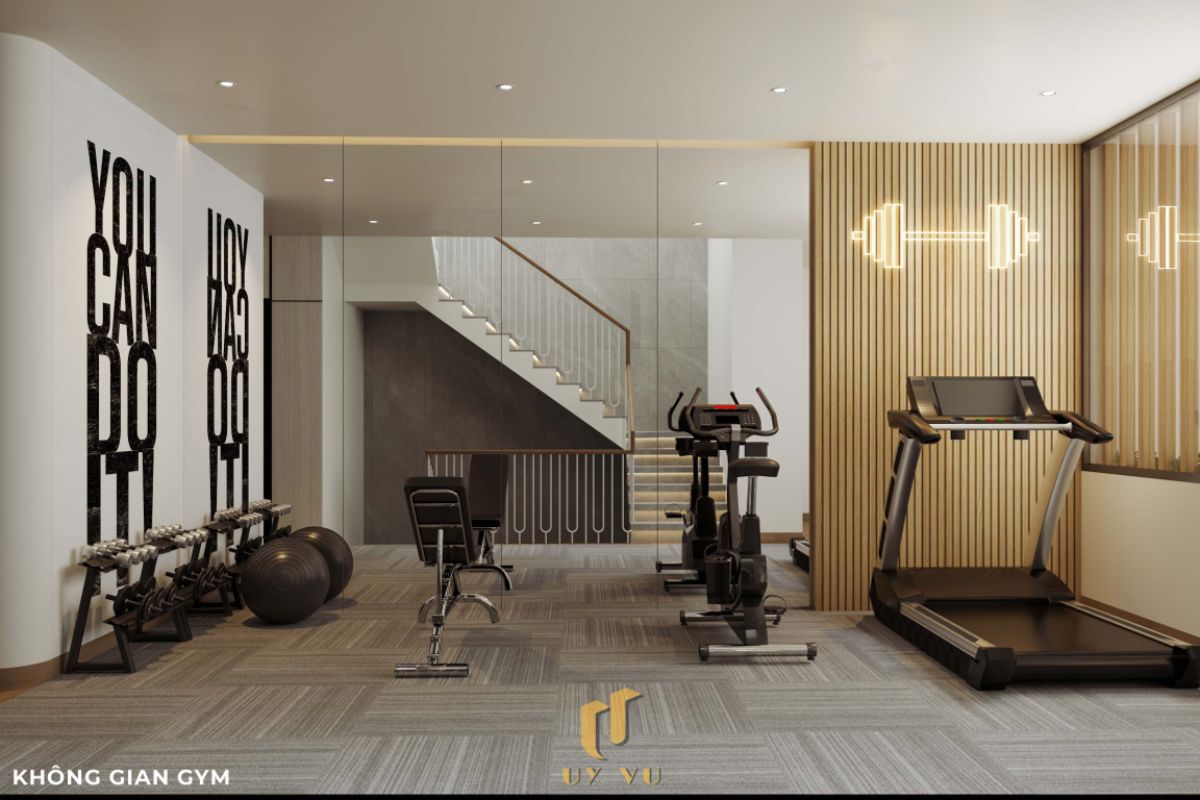 Vẻ đẹp đến từ những chi tiết nhỏ - Nhà anh Thắng Không gian gym nhà anh Thắng