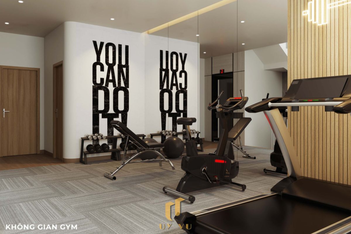 Vẻ đẹp đến từ những chi tiết nhỏ - Nhà anh Thắng Không gian gym hiện đại nhà anh Thắng