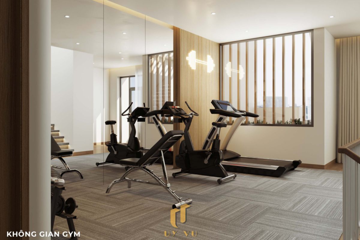Vẻ đẹp đến từ những chi tiết nhỏ - Nhà anh Thắng Không gian gym năng động nhà anh Thắng