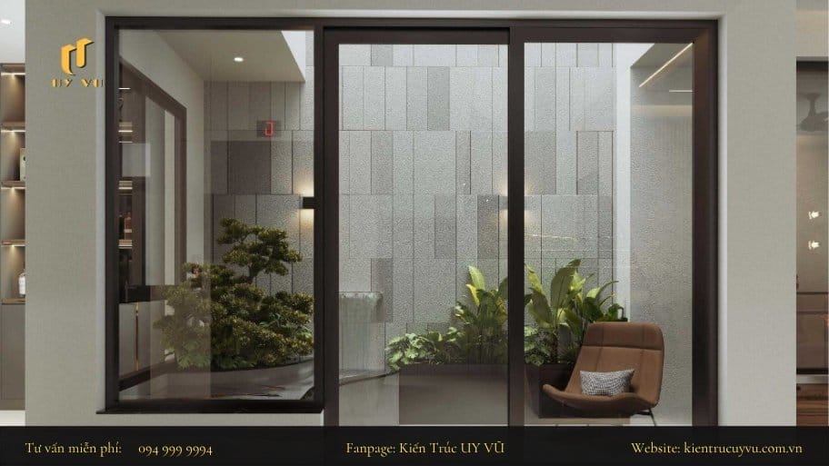 Các mẫu thiết kế nhà có phòng khách thông tầng phù hợp với mọi công trình Thiết kế riêng khu vực giếng trời trong nhà biệt thự hoặc nhà có diện tích lớn
