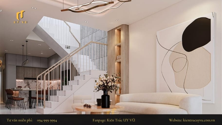 Lựa chọn nội thất và sofa phù hợp với diện tích phòng khách nhà ống 3m
