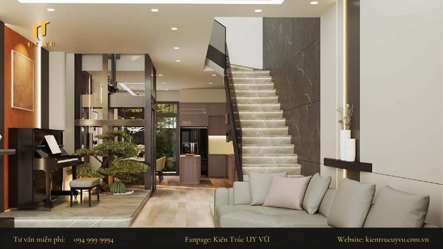 Ưu tiên bố trí lối đi giữa các khu vực rộng rãi để thuận tiện cho việc sinh hoạt hằng ngày
